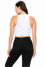 Load image into Gallery viewer, Tanya Cut Out Crop Top - Black/White