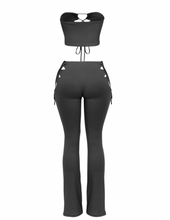 Load image into Gallery viewer, Euphoria Cut Out Pant Set - Black
