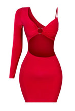 Load image into Gallery viewer, Drunk In Love Cut Out Mini Dress - Red
