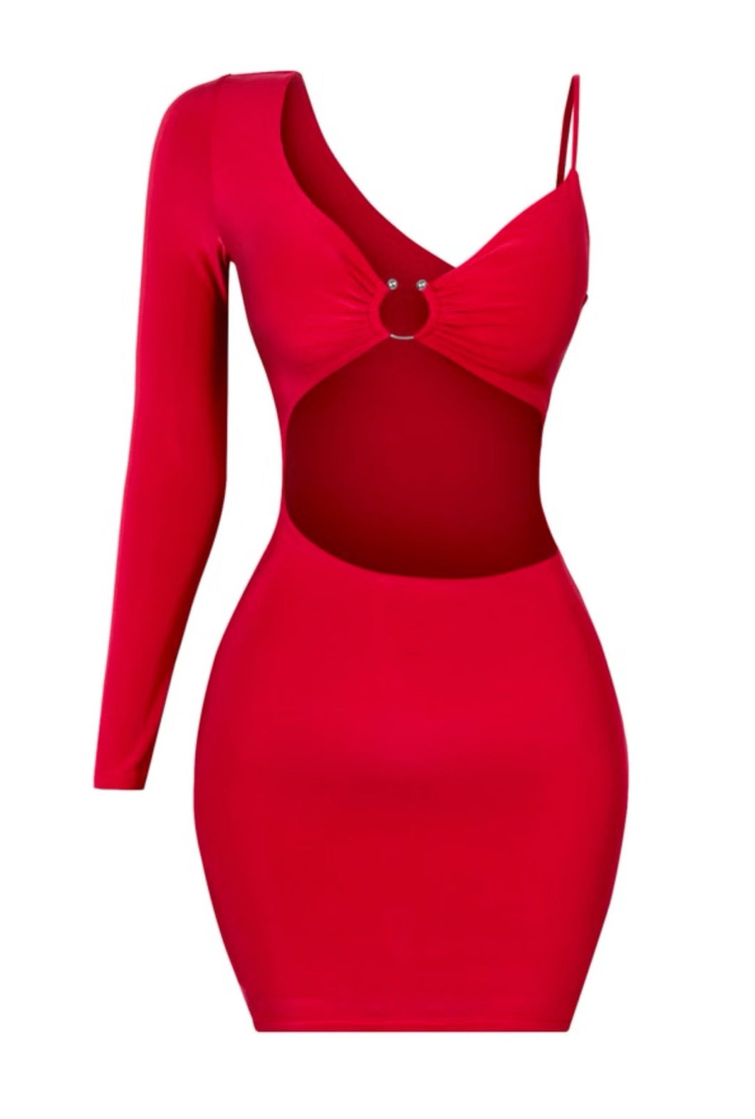 Drunk In Love Cut Out Mini Dress - Red