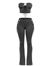 Load image into Gallery viewer, Euphoria Cut Out Pant Set - Black
