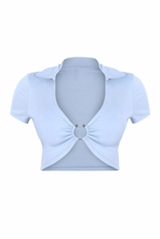 Load image into Gallery viewer, Alexa Crop Top - Light Blue

