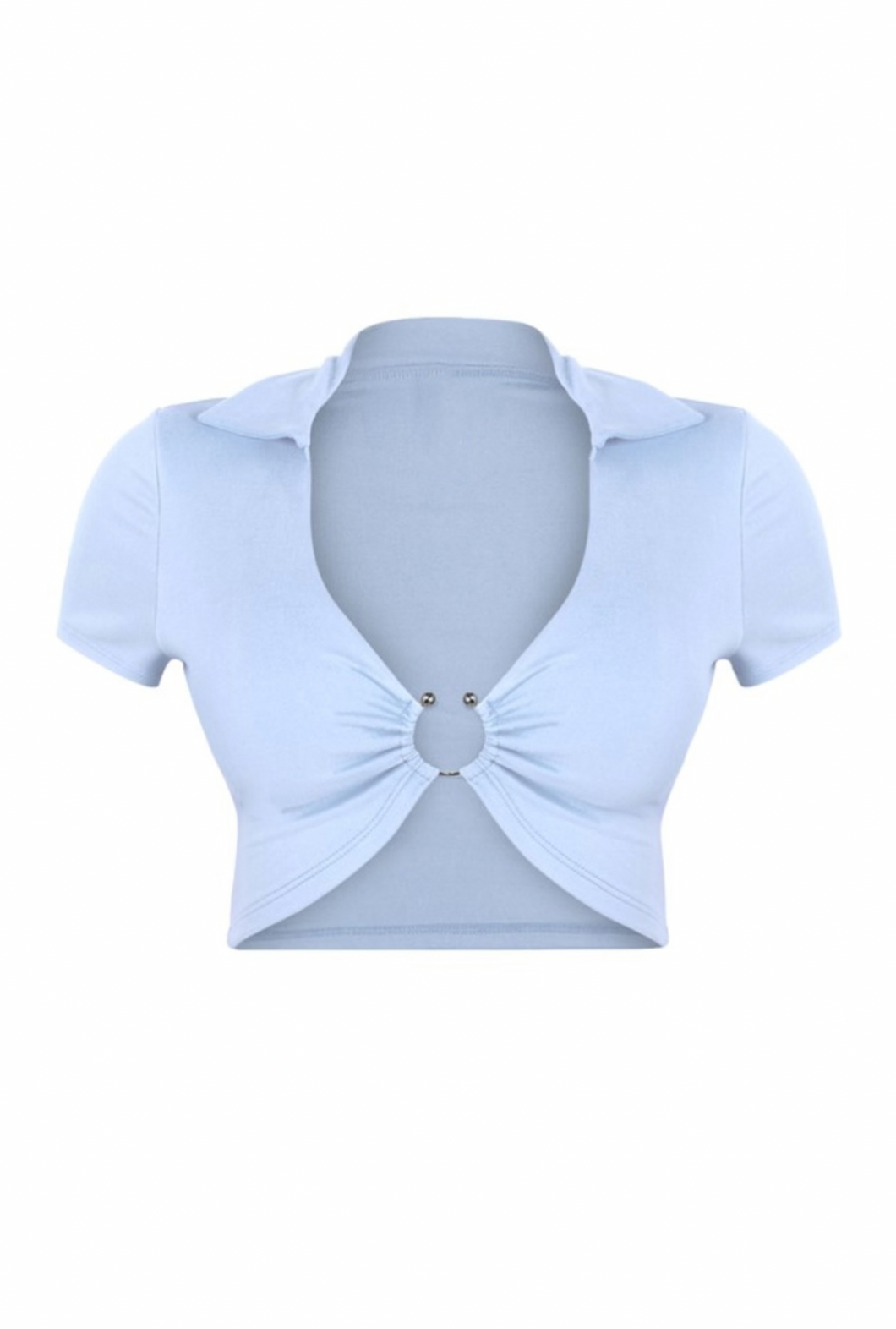 Merita Crop Top in Light Blue