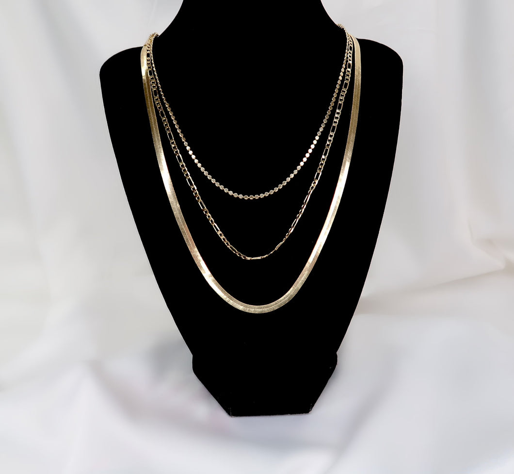 Dinero Layered Necklace - Gold